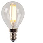 Lucide P45 Filament bulb 4 cm LED Dimmable E14 1x4W 2700K Transparent 49022 04 60