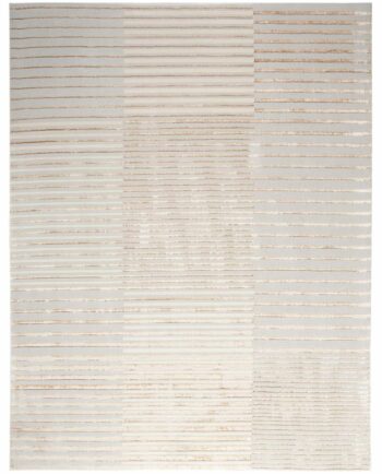 Nourison Teppich Brush Strokes BSK04 BGESV BEIGE SILVER 8x10 099446899156