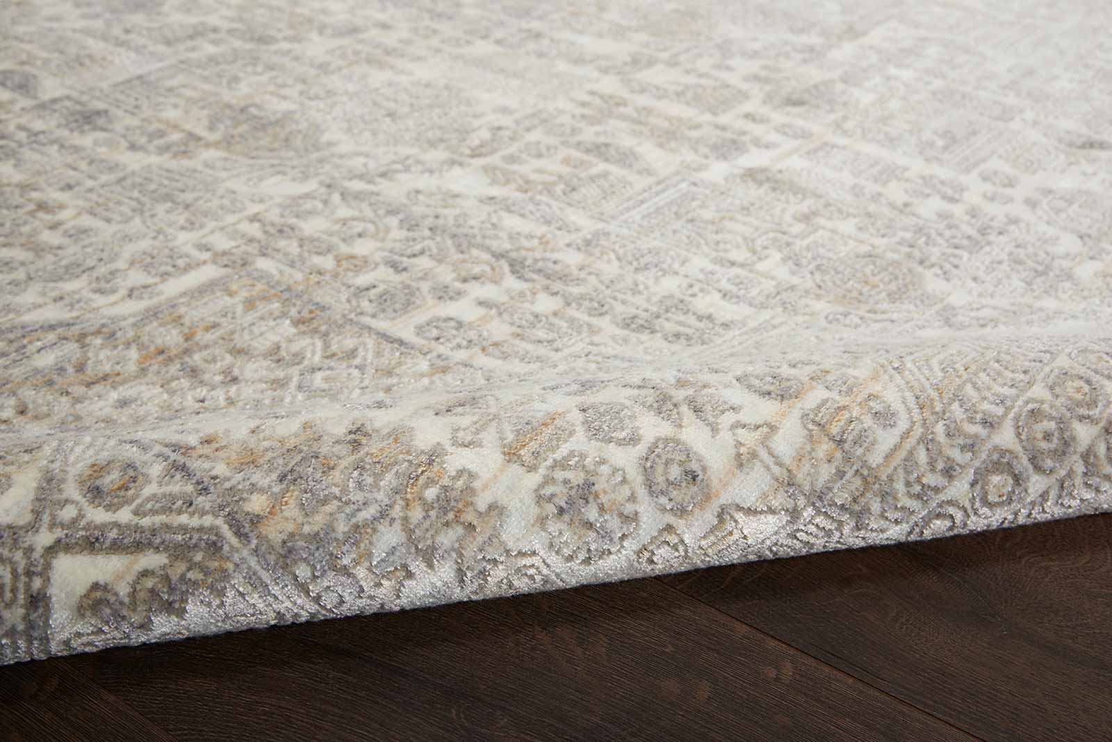 Nourison Teppich Lustrous Weave LUW02 IVBGE IVORY BEIGE 5x8 099446742797 TX01