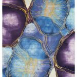 Teppich Nourison Prismatic PRS32 Blue / Gold
