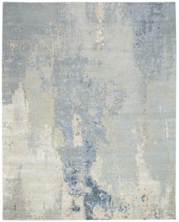 Nourison Teppich Silk Shadows SHA21 BLUSK BLUE SKY 8X10 099446020628