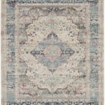 Teppich Nourison Vintage Kashan VKA07 Ivory / Blue