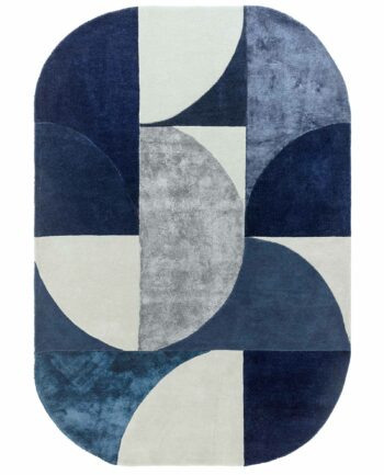 Asiatic Teppich Matrix 74 Oval Indigo