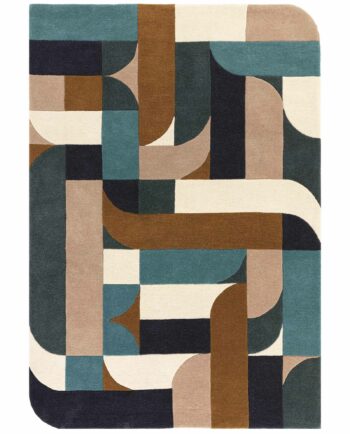 Asiatic Teppich Matrix 89 Klotski Teal