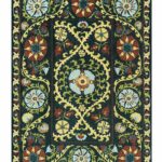 Louis De Poortere Teppich, Antiquarian Bavaria 9729, Suzani design