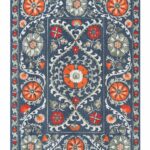Louis De Poortere Teppich, Antiquarian Nordic 9730, Suzani design