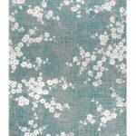 Louis De Poortere Teppich, Sakura Lake Blue 9850, Sakura design