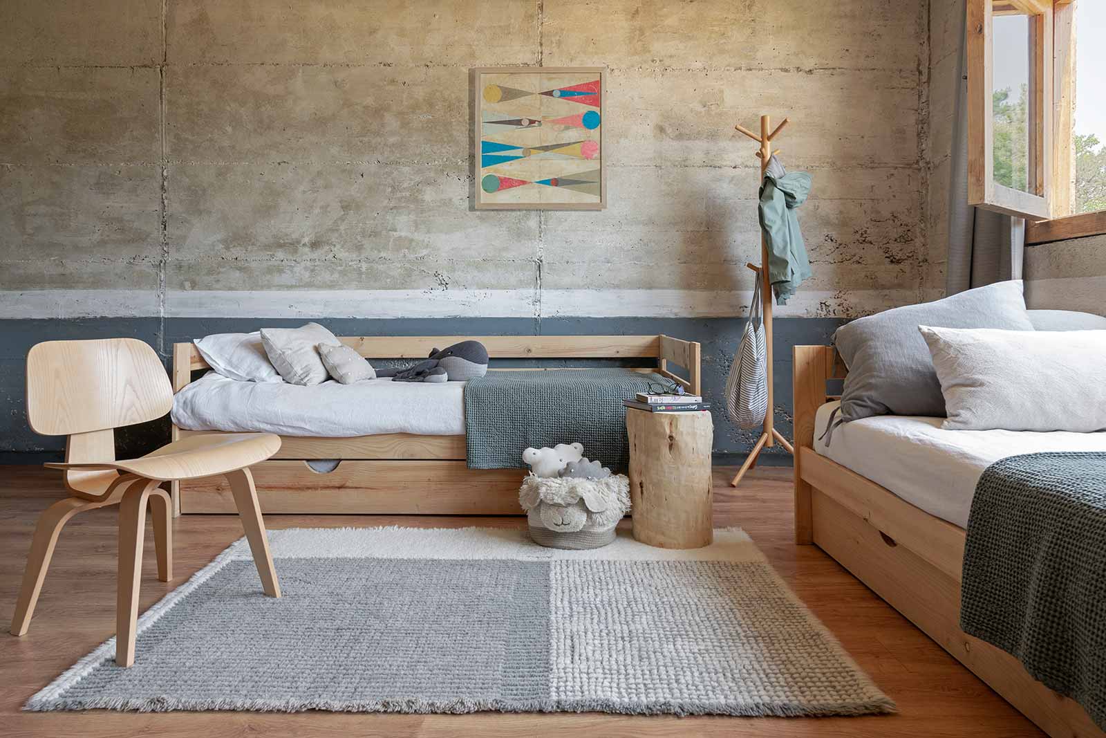 Lorena Canals Woolable Teppich Kaia Smoke Blue WO KAIA BL 11